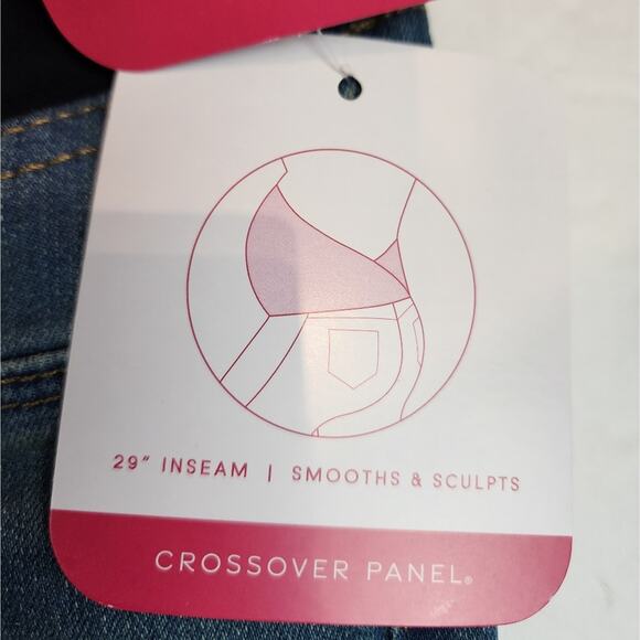 New Isabel Maternity Jeans Skinny Crossover Panel Stretch Jegging Size 4 - Picture 6 of 8